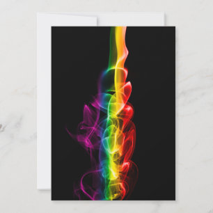 SlipperyJoe's Wolke aus Regenbogen-Energiedampf fi Feiertagskarte