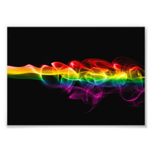 SlipperyJoe's Wolke aus Regenbogen-Energiedampf fi Fotodruck
