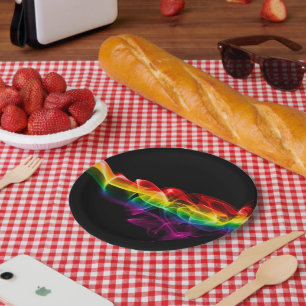 SlipperyJoe's Wolke aus Regenbogen-Energiedampf fi Pappteller