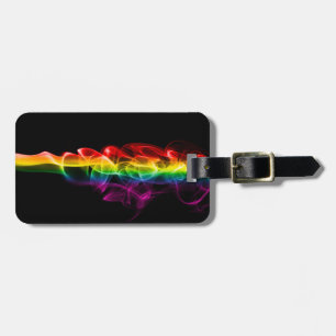 SlipperyJoes Wolke aus Regenbogen-Energiedampf fin Gepäckanhänger