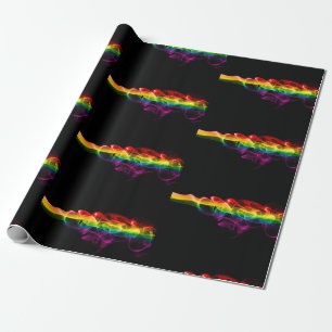 SlipperyJoes Wolke aus Regenbogen-Energiedampf fin Geschenkpapier