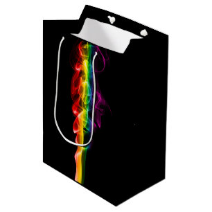 SlipperyJoes Wolke aus Regenbogen-Energiedampf fin Mittlere Geschenktüte