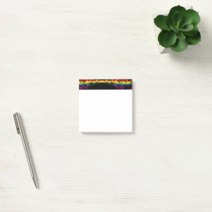 SlipperyJoes Wolke aus Regenbogen-Energiedampf fin Post-it Klebezettel