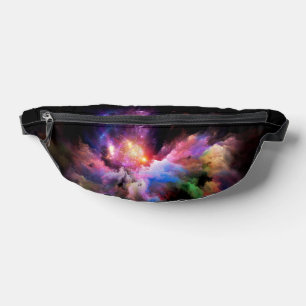 SlipperyJoe's Wolken-Kunstwerk abstrakt lebendig s Bauchtasche