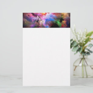 SlipperyJoe's Wolkenkunstwerk abstrakt lebendig su Briefpapier
