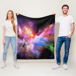 SlipperyJoe's Wolkenkunstwerk abstrakt lebendig su Fleecedecke
