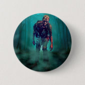 SlipperyJoe's Zombie-Wälder Halloween-Mistbäume b Button (Vorderseite)
