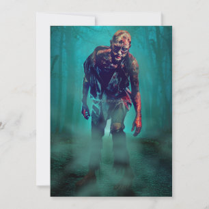 SlipperyJoe's Zombie-Wälder Halloween-Mistbäume b Feiertagskarte