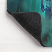 SlipperyJoe's Zombie-Wälder Halloween-Mistbäume b Mousepad (Ecke)