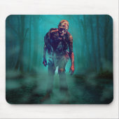 SlipperyJoe's Zombie-Wälder Halloween-Mistbäume b Mousepad (Vorne)
