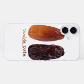 SlipperyJoe's zwei Daten mit zerknitterten Pflaume iPhone Hülle (Rückseite (Horizontal))