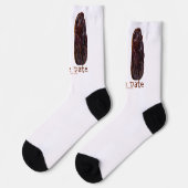 SlipperyJoe's zwei Daten mit zerknitterten Pflaume Socken (Linkes Detail)