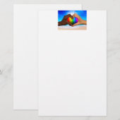 SlipperyJoe's zwei gehorchte Hände männlich h Briefpapier (Vorne/Hinten)