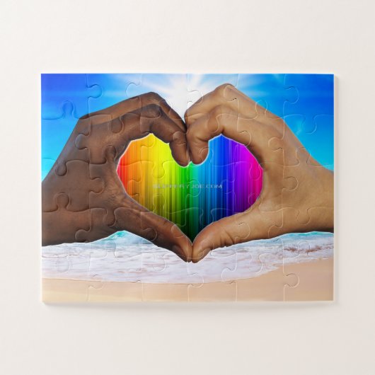 SlipperyJoe's zwei gehorchte Hände männlich h Puzzle (Horizontal)