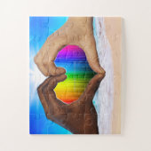 SlipperyJoe's zwei gehorchte Hände männlich h Puzzle (Vertikal)