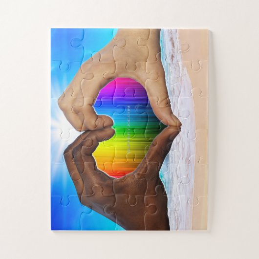 SlipperyJoe's zwei gehorchte Hände männlich h Puzzle (Vertikal)