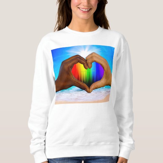 SlipperyJoe's zwei gehorchte Hände männlich h Sweatshirt (Vorderseite)
