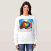 SlipperyJoe's zwei gehorchte Hände männlich h Sweatshirt (Vorne ganz)