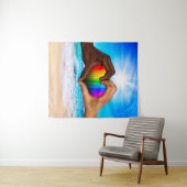 SlipperyJoe's zwei gehorchte Hände männlich h Wandteppich (Beispiel (Horizontal))