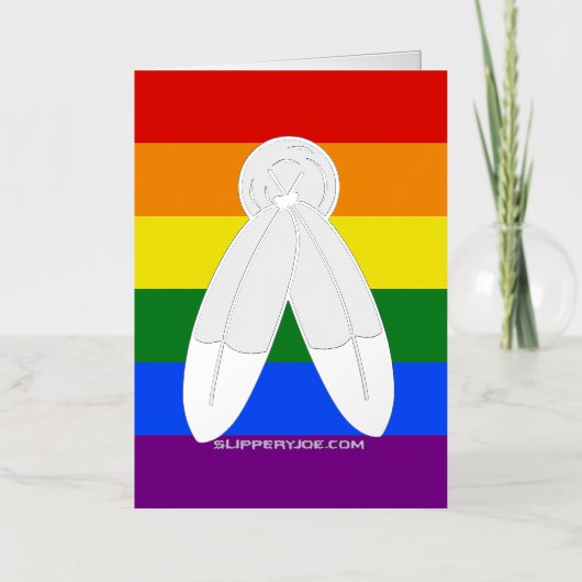 SlipperyJoe's Zwei-Geist-Pride-Flag-Zeremonial LGB (Vorderseite)