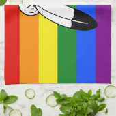 SlipperyJoe's Zwei-Geist-Pride-Flag-Zeremonial LGB Geschirrtuch (Gefaltet)