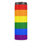 SlipperyJoe's Zwei-Geist-Pride-Flag-Zeremonial LGB Thermosbecher (Rückseite)
