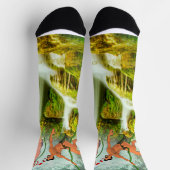 SlipperyJoe's zwei haarige Männer küssen Herzen Ca Socken (Oben)