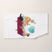 SlipperyJoe's zwei schwule Männer Liebe Cartoon Ba Badhandtuch Set (Handtuch)