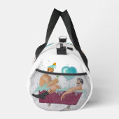SlipperyJoe's zwei schwule Männer Liebe Cartoon Ba Duffle Bag (Rechts)