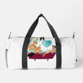 SlipperyJoe's zwei schwule Männer Liebe Cartoon Ba Duffle Bag (Rückseite)