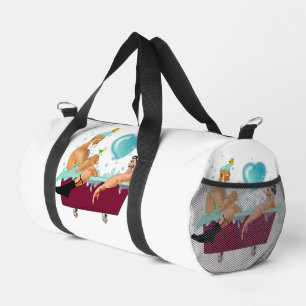 SlipperyJoe's zwei schwule Männer Liebe Cartoon Ba Duffle Bag