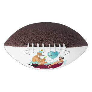 SlipperyJoe's zwei schwule Männer Liebe Cartoon Ba Football