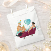 SlipperyJoe's zwei schwule Männer Liebe Cartoon Ba Geschenktütchen (Ausgeschnitten)