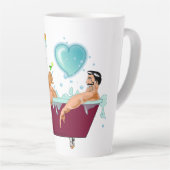 SlipperyJoe's zwei schwule Männer Liebe Cartoon Ba Milchtasse (Rechte Ecke)