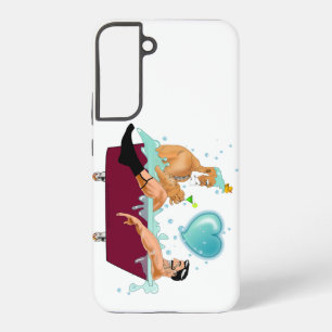 SlipperyJoe's zwei schwule Männer Liebe Cartoon Ba Samsung Galaxy Hülle