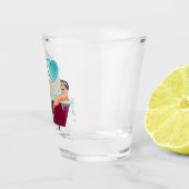 SlipperyJoe's zwei schwule Männer Liebe Cartoon Ba Schnapsglas (Rechts)