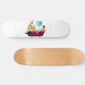SlipperyJoe's zwei schwule Männer Liebe Cartoon Ba Skateboard (Horizontal)