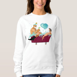 SlipperyJoe's zwei schwule Männer Liebe Cartoon Ba Sweatshirt