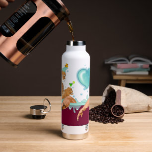 SlipperyJoe's zwei schwule Männer Liebe Cartoon Ba Trinkflasche