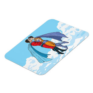 Slipperyjoes zwei Superhelden küssen Charaktere f Magnet