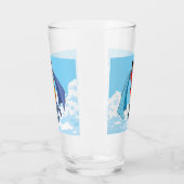 SlipperyJoe's zwei Superhelden küssen Flugwagen Glas (Links)