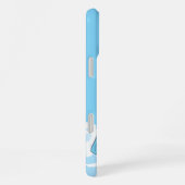 SlipperyJoe's zwei Superhelden küssen Flugwagen iPhone Hülle (Rechte Seite)