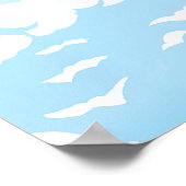 SlipperyJoe's zwei Superhelden küssen Flugwagen Poster (Ecke)