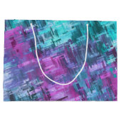 Slipstream-Diggiati - aquamarin und lila: Große Geschenktüte (Rückseite)