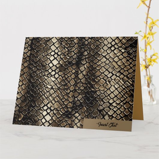 Slithering Chic Karte (Gelbe Blume)