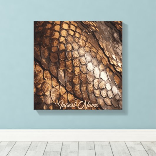 Slithering Chic Leinwanddruck (Insitu (Holzboden))