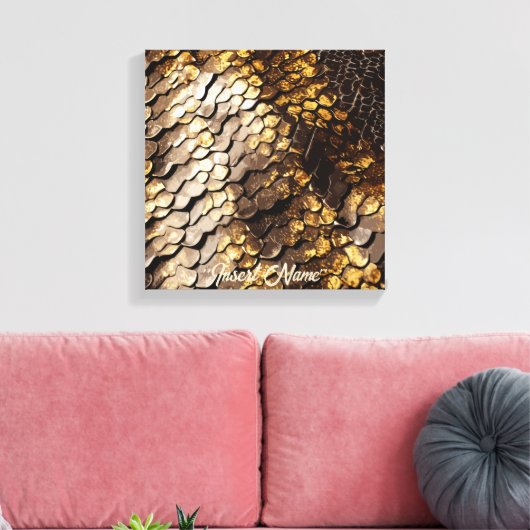 Slithering Chic Leinwanddruck (Insitu (Wohnzimmer))