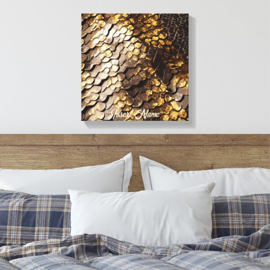 Slithering Chic Leinwanddruck (Insitu (Schlafzimmer))