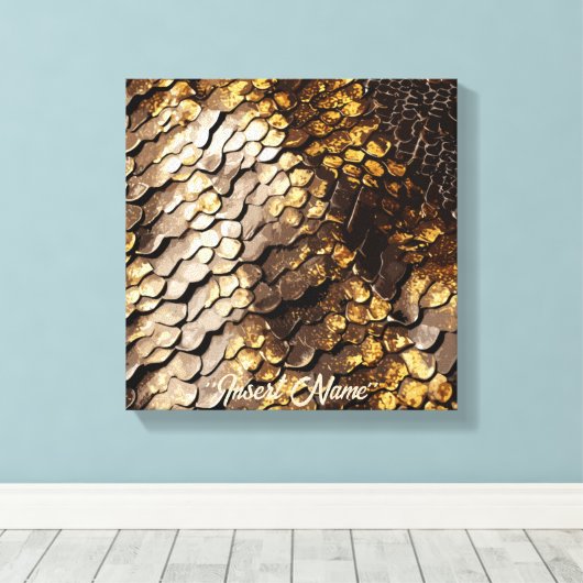 Slithering Chic Leinwanddruck (Insitu (Holzboden))