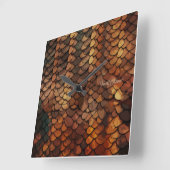 Slithering Chic Quadratische Wanduhr (Winkel)